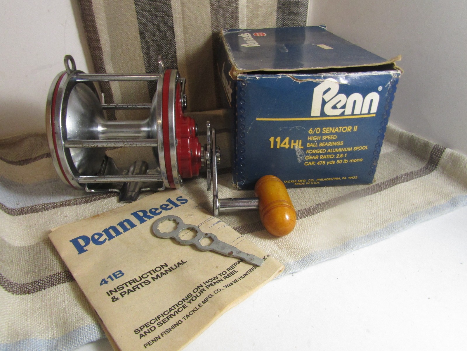 Penn Senator 114H 6/0 Special Fishing Reel~Made in USA~Used~