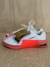 Nike Metcon 9 White Bright Crimson Women Size 10 DZ2537-107 Gym Training Shoes