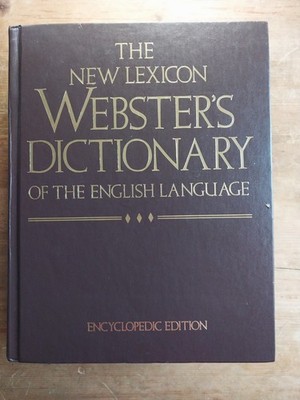 The New Lexicon Webster's Dictionary Encyclopedic Edition 1988 Gold Edge
