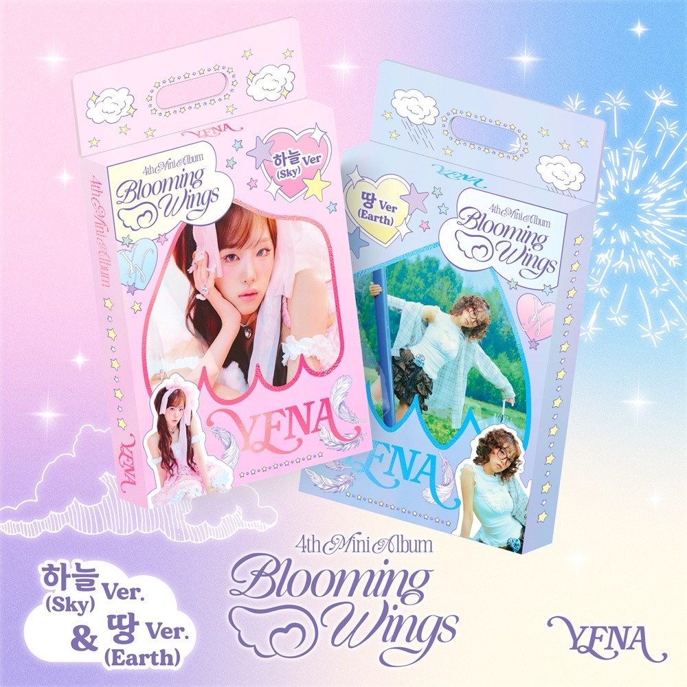 YENA [BLOOMING WINGS] 4th Mini Album CD+Photo Book+Poster+KeyRing+