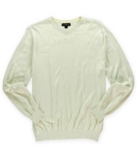 Club Room Mens Knit Crew Pullover Sweater, silverbirch, S