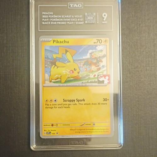 2023 POKEMON SVP EN-SV BLACK STAR PROMO #101 PIKACHU PSA 9