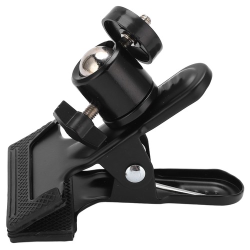 Tripod Camera Clip Clamp Holder With 360° Rotatable Ballhead Clamp For Motion CB - Afbeelding 8 van 22
