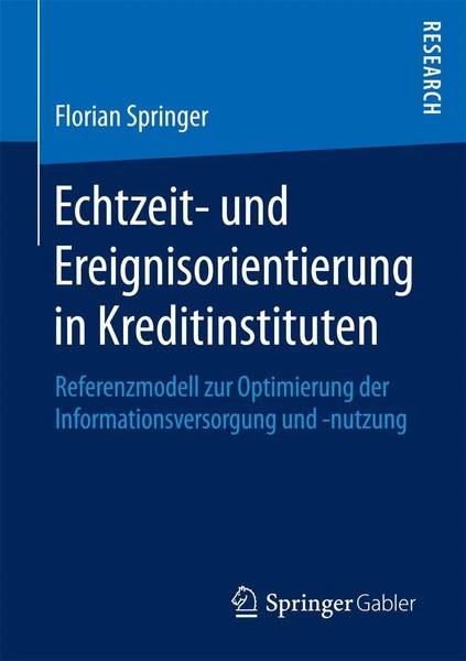 Florian Springer | Echtzeit- Und Ereignisorientierung In Kreditinstituten | Buch-image