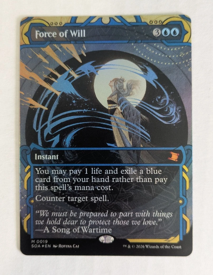 Force of Will Near Mint or Better Individual Trading Card Games