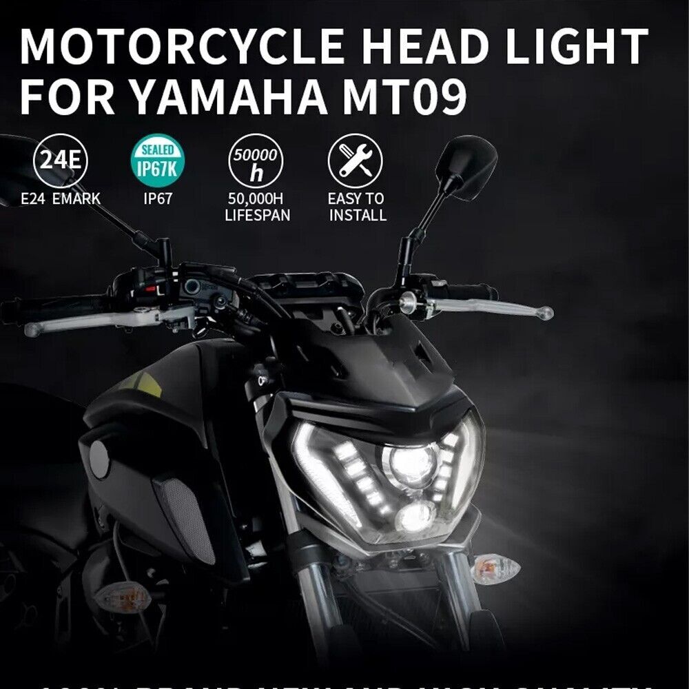 MT09 LEDライトAssy LED Headlight Assembly Plug & Play For Yamaha MT-09 FZ09 MT09 2014