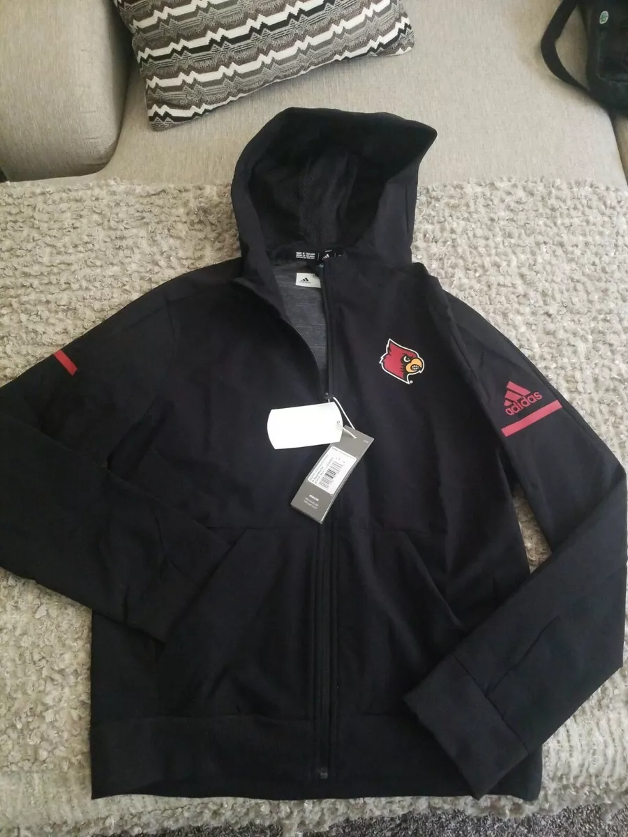 Louisville Cardinals NCAA Women's 2018 Sideline Black Squad Bomber Jacket  sz s