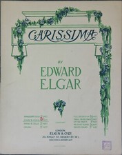 Edward Elgar Carissima for violin and piano