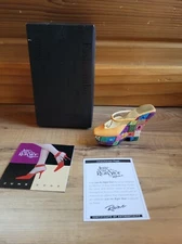 Vintage Raine and Willitts Design Checkered Past Just The Right Shoe 25349