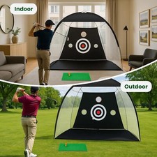 Golf Practice Net with Hitting Mat and Balls Golf Training Net Golf Training Set