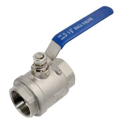 US STOCK 1-1/2'' 1.5 inch NPT Thread Full Port Ball Valve Stainless Steel SS 316