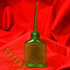 Vintage SINGER Sewing Machine Thumb Oiler Green Plastic Oil Can Promotional Prop