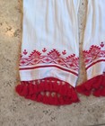 NWOT! PARKER  Embroidered  wide leg Tasseled  Pants  ( XS ) — photo 5