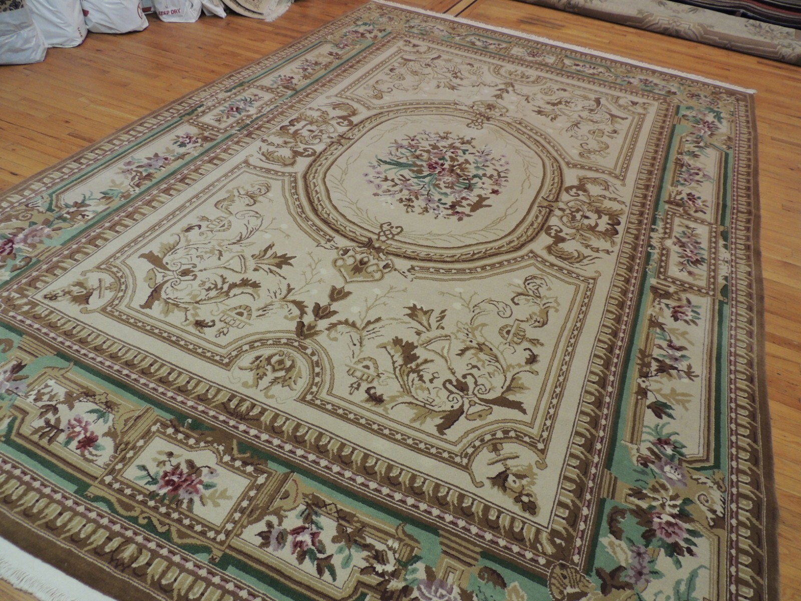 Pink And Green Aubusson Rugs Bryont Blog