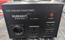 Ruikang Power 1000W Watt Voltage Transformer Step Up Down transformer