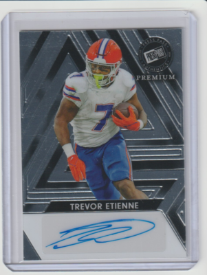 2025 Leaf Press Pass Trevor Etienne RC Auto Autograph Panthers