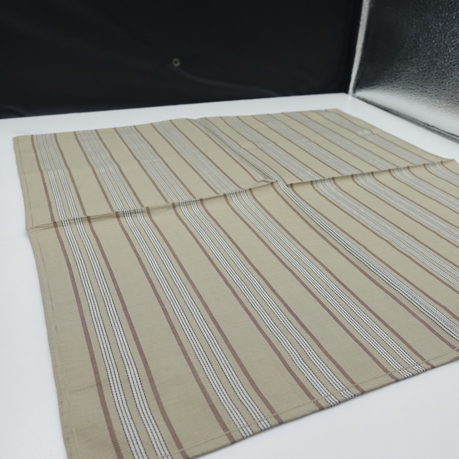 Burberry Light Brown Vertical Pattern Handkerchie… - image 8