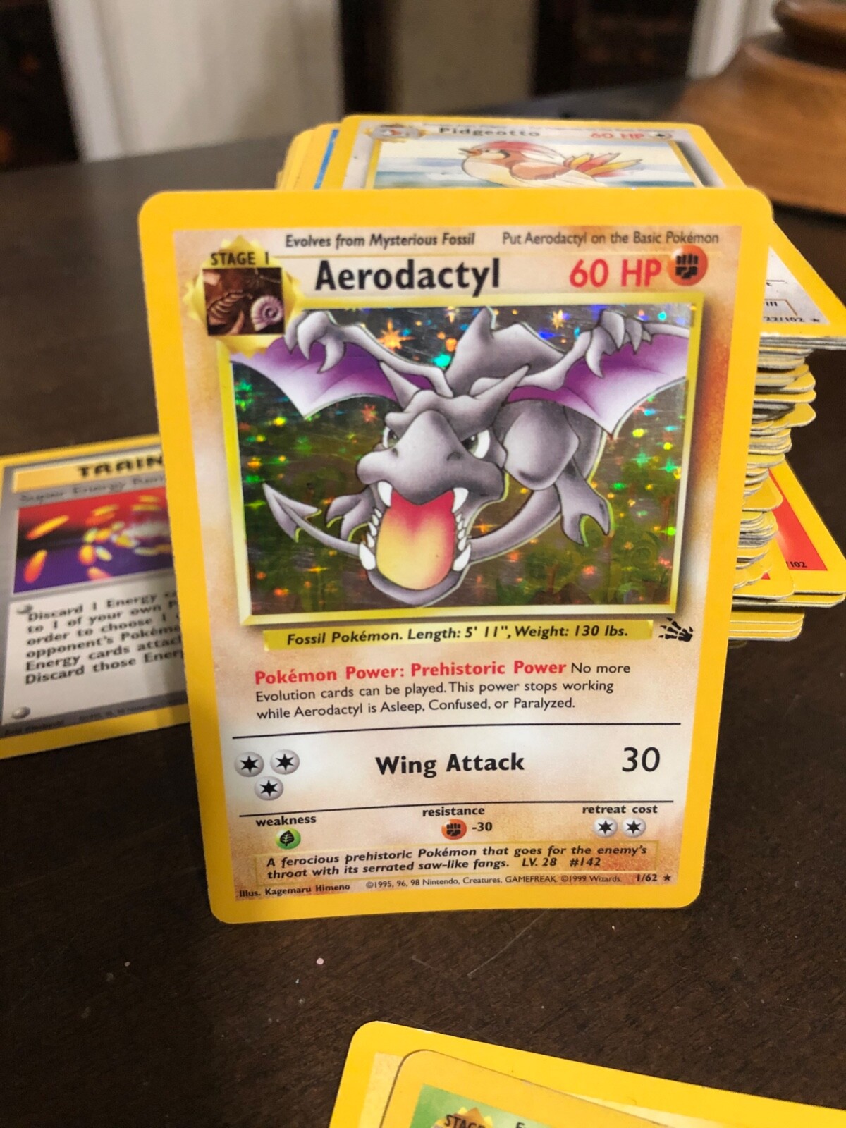 Aerodactyl Fossil Promo Holo Prerelease 