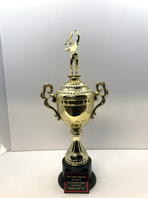Tennis Award Trophy 16''  Free Custom Engraving M or F Ships 2-3 Day Priority