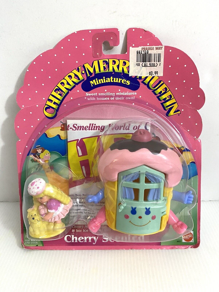Vtg 80s Mattel Cherry Merry Muffin Ice Cream Cone Home PVC