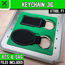xTool F1 Keychain Jig, Oval & Rectangle, JDS Industries, xTool Laser Jig