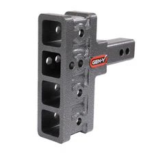 Gen-Y Hitch Mega Duty Adjustable 2" Offset Shank Receiver 2.5 Rise 5" Drop 16K