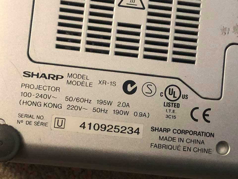 SHARP NOTEVISION XR-1S PROJECTOR NEED NEW LAMP | eBay