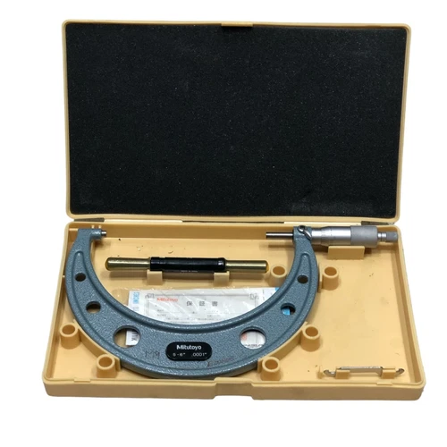 Mitutoyo 103-220 Micrometer 5" - 6"  Range .0001" Resolution With 5” Standard