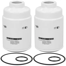 2x 6.6L Diesel Fuel Filter for 2001-2016 Chevy GMC Replace TP3018 TP3012 Duramax
