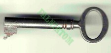Vintage Hollow Barrel Skeleton Key - Approx 2.25" Long