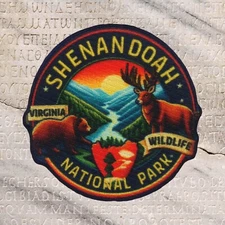 Shenandoah National Park Patch Iron-on Applique Nature Badge Blue Ridge Mountain