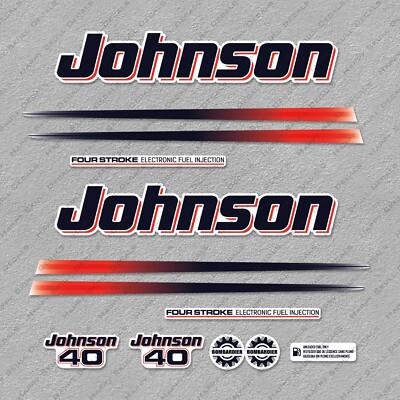 Yamaha 15/25/40/75 Decal Kit - 2stroke Outboard Engine Replacement Die-cut Stickers - UK