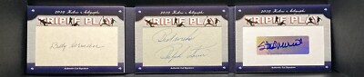 2019 HISTORIC AUTOGRAPHS STAN MUSIAL RALPH KINER BILLY HERMAN TRIPLE BOOKLET