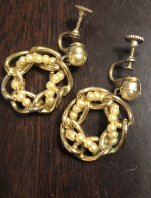 antique faux earrings