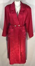 80s Robe Victoria Secret Gold Label Size M Pink Jacquard Doublebreasted