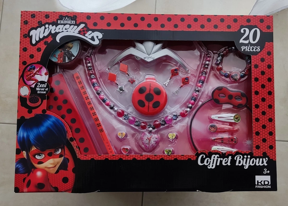 Coffret bijoux Miraculous Ladybug 20 pièces - Bijou de déguisement - Achat  & prix