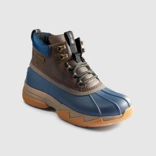 GH Bass Brown Duck Boots Red Lining Outdoors Hiking Waterproof Cabincore Camping GH Bass & Co. Raider Work Duck Boots Mens 8 M Hiking Plaid  main image 4