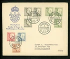 Postal History Sweden Scott #418-424 FDC Gustag VI Definitives 1951 Stockholm
