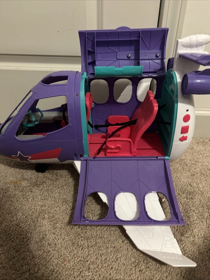 Barbie Plane Mattel Purple From 2019 Airplane Lights Sounds Works Great - Image 2 of 4