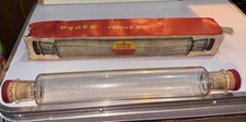 Pyrex Oven-table Glass Rolling Pin with orginal box. Vintage. Good condition.