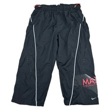 Vintage Nike Air Max 3/4 Tracksuit Bottoms 90s Y2K Retro Black Mens Medium