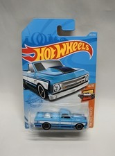 Hot Wheels Mainline ’67 Chevy C10 Blue and White Two Toned Soft Lower End Corner