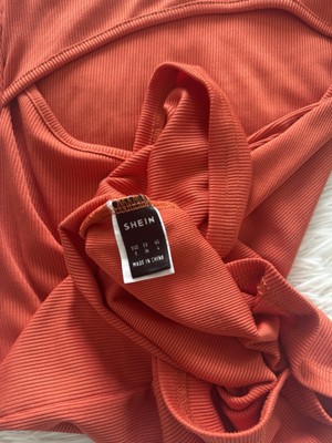 SHEIN Women's Small Long Sleeve Orange Dress | eBay
