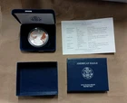 2010-W Proof American Silver Eagle Dollar $1 Box & COA US Mint Bullion OGP