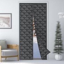 Magnetic Thermal Insulated Door Curtain 32x80 Heavy Duty Winter