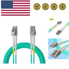 Fiber Patch Cable - LC to LC OM3 10Gb/Gigabit Multi-Mode Jumper Duplex 50/125...