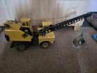 Vintage Mighty Tonka Mobile Crane Truck Pressed Steel Toy Clam Bucket Large!