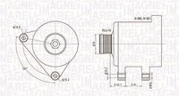 Magneti Marelli Lichtmaschine Generator Lima 063731553010 12V FüR Fiat Ulysse 8B