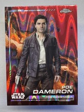 Topps Star Wars Chrome 2024 POE DAMERON #114 RED WAVE Parallel