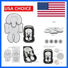 Infant Car Seat Insert, 2 in 1 Reversible Baby Car Seat Head Body Support C...